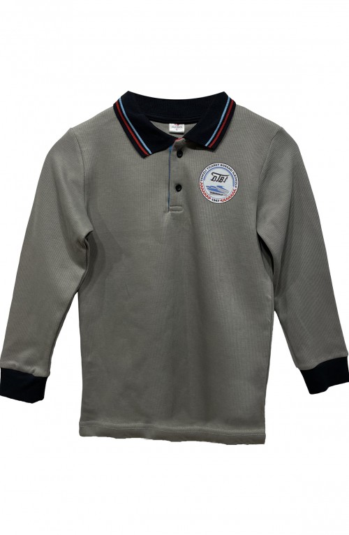 Denizli Ticaret Borsası İlkokulu Polo Yaka Uzun Kollu Selanik Kumaş Tişört M