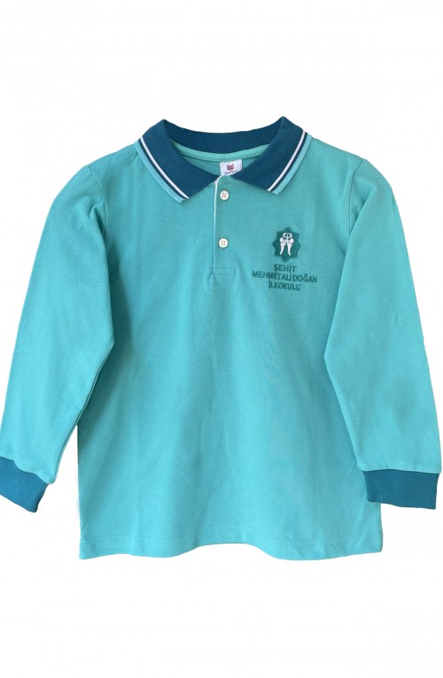 Şehit Mehmet Ali Doğan İlkokulu Polo Yaka Uzun Kollu Tişört 7-8Yaş