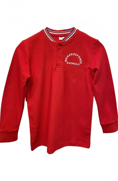 Merkezefendi İlkokulu Hakim Yaka Uzun Kollu Tişört 9-10Yaş